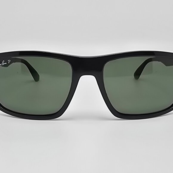 Ray-Ban RB4228 601/9A Black Frame Polarized G15 Green Lens Sunglasses Italy 58mm - Picture 2 of 13